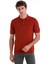 Bordo Regular Fit Düz Polo Yaka Tişört 3
