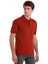 Bordo Regular Fit Düz Polo Yaka Tişört 4