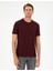 Bordo Slim Fit Basic Tişört 1