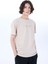 Bej Erkek Relaxed Baskılı T-Shirt M5SM-TST1306 1