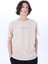 Bej Erkek Relaxed Baskılı T-Shirt M5SM-TST1306 3