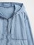 Erkek Mavi Denim Ripstop Oversize Fermuarlı Ceket 3