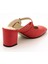 2405 Kırmızı Büyük Numara Kadın Terlik Ayakkabı 7