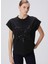 Siyah Kadın Basic T-Shirt 1094717 4