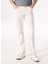 Kırık Beyaz Erkek Düz Paça Slim Fit Denim Pantolon F4SM-PNT 110 3