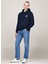 Lacivert Erkek Kapüşon Regular Fit Nakışlı Sweatshirt DM0DM19762C1G Reg Tj F 1