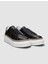 Siyah Kadın Deri - Lastik Sneaker 124686 2