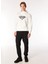 Relaxed Çıkarılabilir Kapüşonlu Baskılı Ekru Erkek Sweatshirt C4WM-SWT4267 2