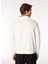 Relaxed Çıkarılabilir Kapüşonlu Baskılı Ekru Erkek Sweatshirt C4WM-SWT4267 6