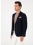 Lacivert Erkek Slim Fit Ceket Delave 3