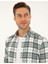 Su Yeşili Ekose Slim Fit Uzun Kollu Gömlek 2