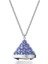 5631158 Swarovski Saat Kolye Pendant Watch, Triangle Cut, Blue Stainless Steel 1