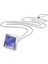 5631158 Swarovski Saat Kolye Pendant Watch, Triangle Cut, Blue Stainless Steel 2