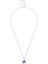 5631158 Swarovski Saat Kolye Pendant Watch, Triangle Cut, Blue Stainless Steel 4