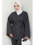 Kemerli Ceket Pantolon Gabardin Takım 1557 - Antrasit 4