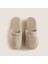 Solid Unisex Terlik Koyu Bej 3