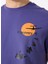 D5SM-TST3773 Mor Bisiklet Yaka Relaxed Fit Baskılı Erkek T-Shirt 4