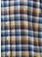 Regular Fit Paşa Yaka Lacivert Prestogal Ekoseli Spor Erkek Gömlek GM23Y231027_D39 3