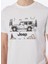 Kırık Beyaz Erkek Bisiklet Yaka Relaxed Baskılı T-Shirt J4SM-TST7237 4