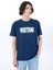 Lacivert Erkek Relaxed Baskılı T-Shirt M5SM-TST1291 3