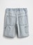 Erkek Çocuk Mavi Pull-On Slim Denim Carpenter Şort 3