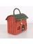 Renkli Ev 23X20X13 Cm. Rattan Ev Dekoratif Çanta- Sepet 2