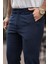 Erkek Lacivert Italyan Kesim Slim Fit Kaliteli Esnek Likralı Bilek Boy Kumaş Pantolon 3