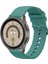 Samsung Galaxy Watch 4 5 5pro 6 7 FE 40mm ve 44mm ile Uyumlu Kordon Jel Silikon Tokalı Kayış 1