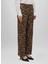 Kahverengi Kadın Standart Leopar Pantolon G 0186 L110 2