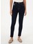 Koyu Indigo Kadın Skinny Fit Düz Denim Pantolon Lıan 2