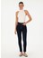 Koyu Indigo Kadın Skinny Fit Düz Denim Pantolon Lıan 3