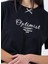 Siyah Kadın Normal T-Shirt 2