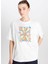 Ekru Kadın Loose Fit T-Shirt W2510751102-GRAFIK Logo Loose T-Shi 2