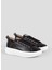 Siyah Kadın Deri Sneaker ASBAWYW-0066-BLK 2