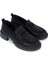 Siyah Kadın Süet Loafer 1061 2301-1 Bn Ayk SK24-25 2