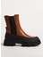 Kahverengi-Siyah Kadın Bot Onltola-11 Pu Chunky Boot 1