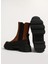 Kahverengi-Siyah Kadın Bot Onltola-11 Pu Chunky Boot 4