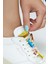 Kadın Hakiki Deri Beyazsarı Sneakers & Spor Ayakkabı 4