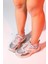 Crown Buz Pudra Multi Bağcıklı Kadın Kalın Taban Spor Sneakers 4
