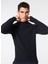 Lacivert Erkek Bisiklet Slim Fit Kazak Q M170 5623 2