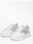 Kadın Beyaz Gümüş Suni Deri Sneakers & Spor Ayakkabı 2