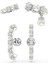 5691715 Swarovski Küpe Matrıx:ec Set Pearl Whıte/rhs 1