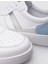 Beyaz-Mavi Kadın Deri Sneaker 124685S 4