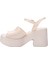 Beyaz Kadın Topuklu Sandalet 35929BG595 2