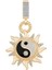 Altın Yin Yang Kolye Ucu Charm 1