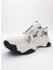 Melina Beyaz Lacivert Kadın Spor Sneakers 4