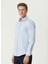 Açık Mavi Erkek Gömlek Slim Fit Düz Gömlek 1092990 4