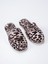 Leopar Desen Baskılı Havlu Terlik %100 Pamuk Unisex 1
