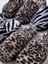 Leopar Desen Baskılı Havlu Terlik %100 Pamuk Unisex 3