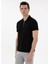 Siyah Erkek Slim Fit Polo T-Shirt Tıssel 1